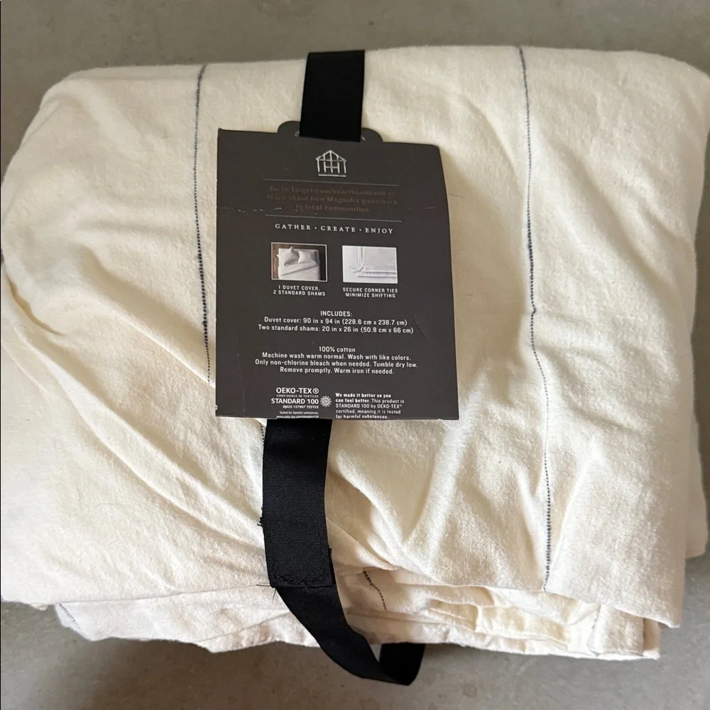 Hearth & Hand Thin Stripe Duvet Cover Set